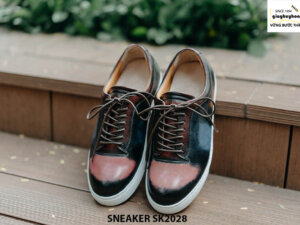 Giày da nam mũi tròn thời trang Sneaker SK2028 001