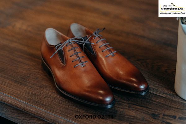 Giày da nam dây giả chính hãng Oxford O2104 001