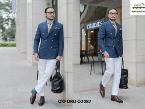 Giày tây nam có màu sáng đẹp Oxford O2087 003
