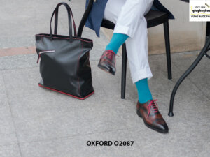Giày tây nam có màu sáng đẹp Oxford O2087 002