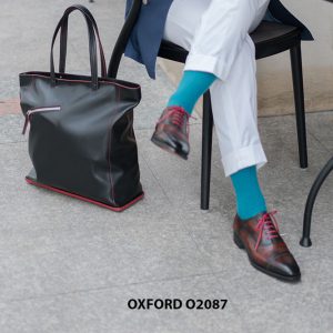 Giày tây nam có màu sáng đẹp Oxford O2087 002