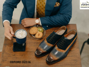Giày da nam siêu phẩm cho giám đốc Oxford O2116 002