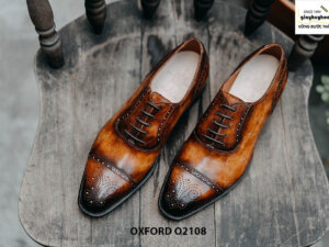 Giày da nam da bò hảo hạng Oxford O2108 001