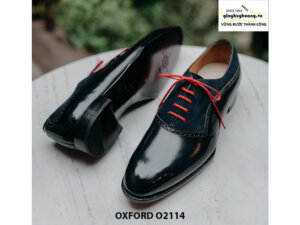 Giày da nam cao cấp phối da nhung Oxford O2114 005
