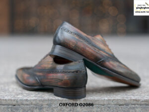Giày tây nam đục lỗ chữ W siêu đẹp Oxford O2086 004