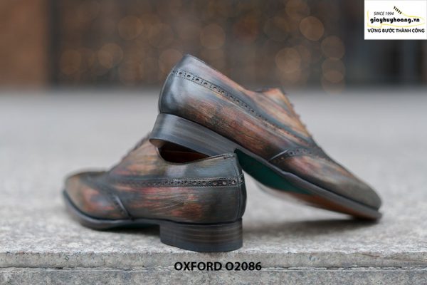 Giày tây nam đục lỗ chữ W siêu đẹp Oxford O2086 004
