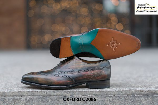 Giày tây nam đục lỗ chữ W siêu đẹp Oxford O2086 003
