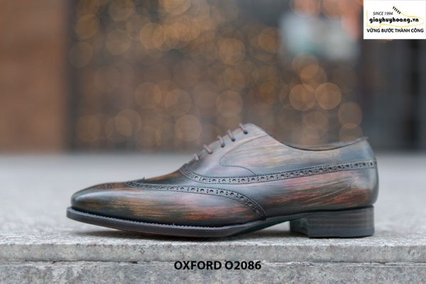 Giày tây nam đục lỗ chữ W siêu đẹp Oxford O2086 002