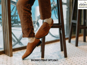 Giày tây nam 1 khoá da lộn Single Monkstrap MT2061 005