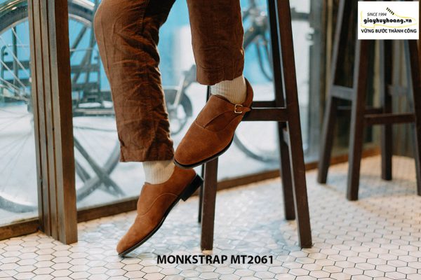Giày tây nam 1 khoá da lộn Single Monkstrap MT2061 005
