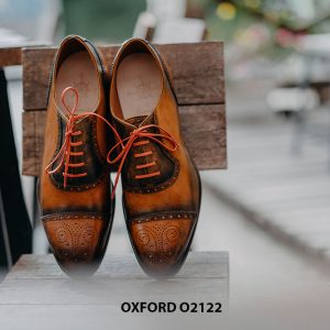 Giày da nam được làm từ thủ công Oxford O2122 003