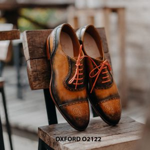 Giày da nam được làm từ thủ công Oxford O2122 002