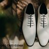 Giày da nam màu trắng cao cấp Oxford CNES O2068 001