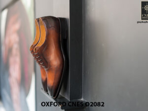 Giày tây nam mũi trơn không hoạ tiết Oxford O2082 006