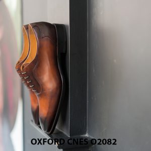 Giày tây nam mũi trơn không hoạ tiết Oxford O2082 006