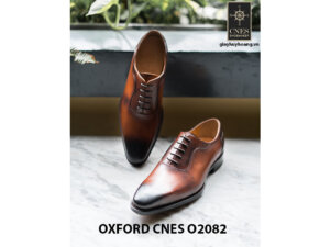 Giày tây nam mũi trơn không hoạ tiết Oxford O2082 003