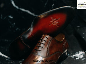 Giày tây nam da mịn bóng loáng đẹp Oxford O2094 0016