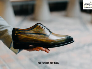 Giày da nam 7 màu đánh Patina Oxford O2106 004