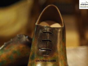 Giày tây nam đánh patina nghệ thuật Oxford O2088 004