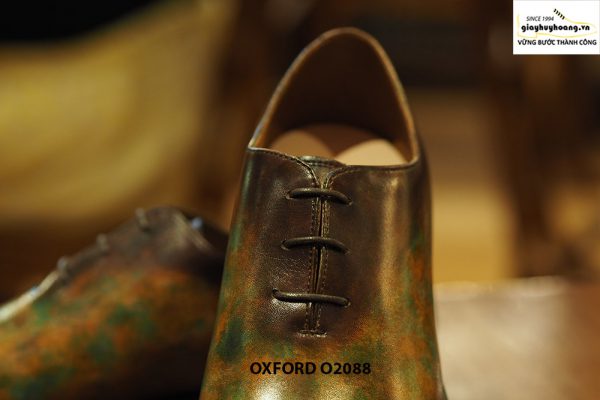 Giày tây nam đánh patina nghệ thuật Oxford O2088 004