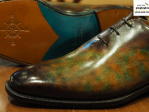 Giày tây nam đánh patina nghệ thuật Oxford O2088 003