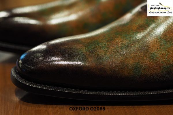 Giày tây nam đánh patina nghệ thuật Oxford O2088 002