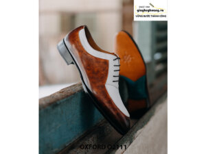 Giày da nam thiết kế độc đáo Oxford O2111 0006