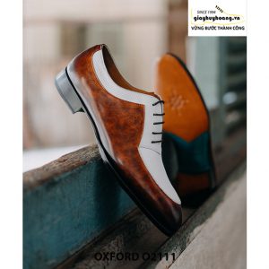 Giày da nam thiết kế độc đáo Oxford O2111 0006