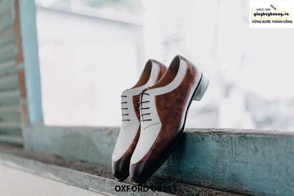 Giày da nam thiết kế độc đáo Oxford O2111 0004