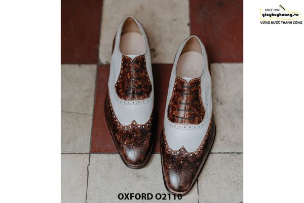 Giày da nam chính hãng 2 màu Oxford O2110 005