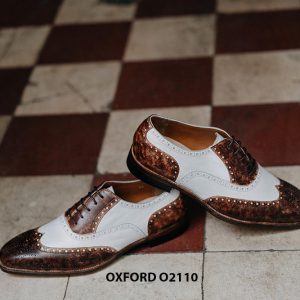 Giày da nam chính hãng 2 màu Oxford O2110 004