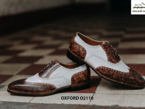 Giày da nam chính hãng 2 màu Oxford O2110 003