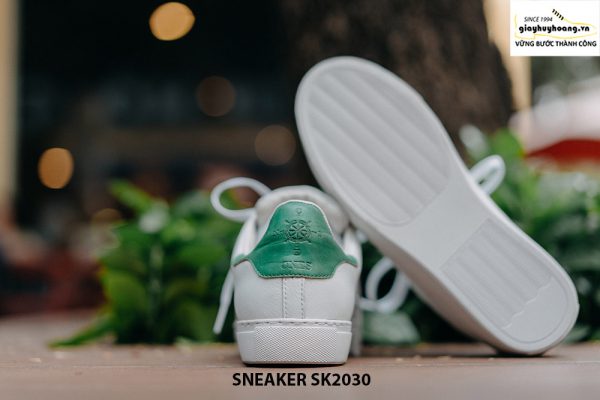 Giày da nam thể thao màu trắng đẹp Sneaker SK2030 006