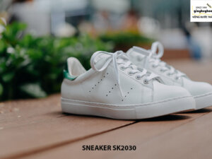 Giày da nam thể thao màu trắng đẹp Sneaker SK2030 003