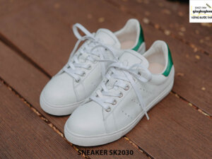 Giày da nam thể thao màu trắng đẹp Sneaker SK2030 001