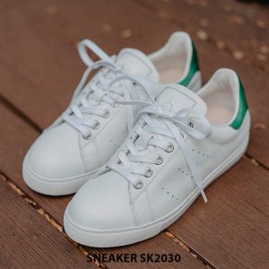 Giày da nam thể thao màu trắng đẹp Sneaker SK2030 001