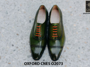 Giày da nam mũi vuông Oxford O2073 001
