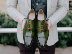Giày da nam mũi vuông Oxford O2073 002