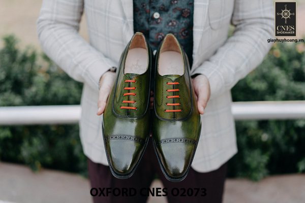 Giày da nam mũi vuông Oxford O2073 002