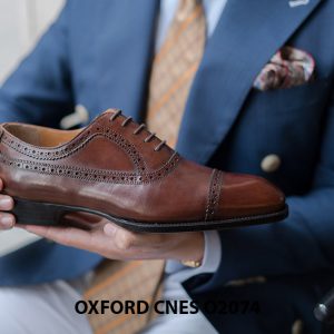 Giày da nam mẫu mới nhất Oxford O2074 004