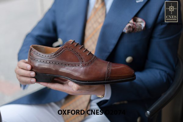 Giày da nam mẫu mới nhất Oxford O2074 004