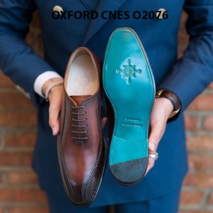 Giày da nam thiết kế độc đáo Oxford O2076 003