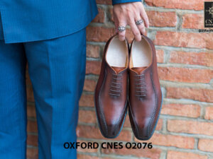Giày da nam thiết kế độc đáo Oxford O2076 002