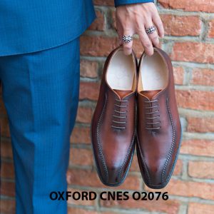 Giày da nam thiết kế độc đáo Oxford O2076 002