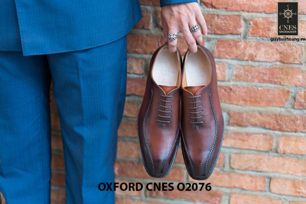 Giày da nam thiết kế độc đáo Oxford O2076 002