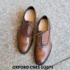 Giày da nam mũi trơn bóng Oxford O2075 001