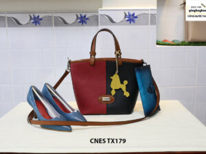 Túi xách da bò nữ đeo chéo dễ thương CNES TX179 001