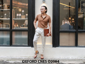 Giày tây nam thiết kế sáng tạo đẹp Oxford O2084 004