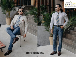 Giày da nam hàng hiệu được yêu thích Oxford O2146 003