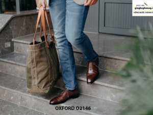 Giày da nam hàng hiệu được yêu thích Oxford O2146 002